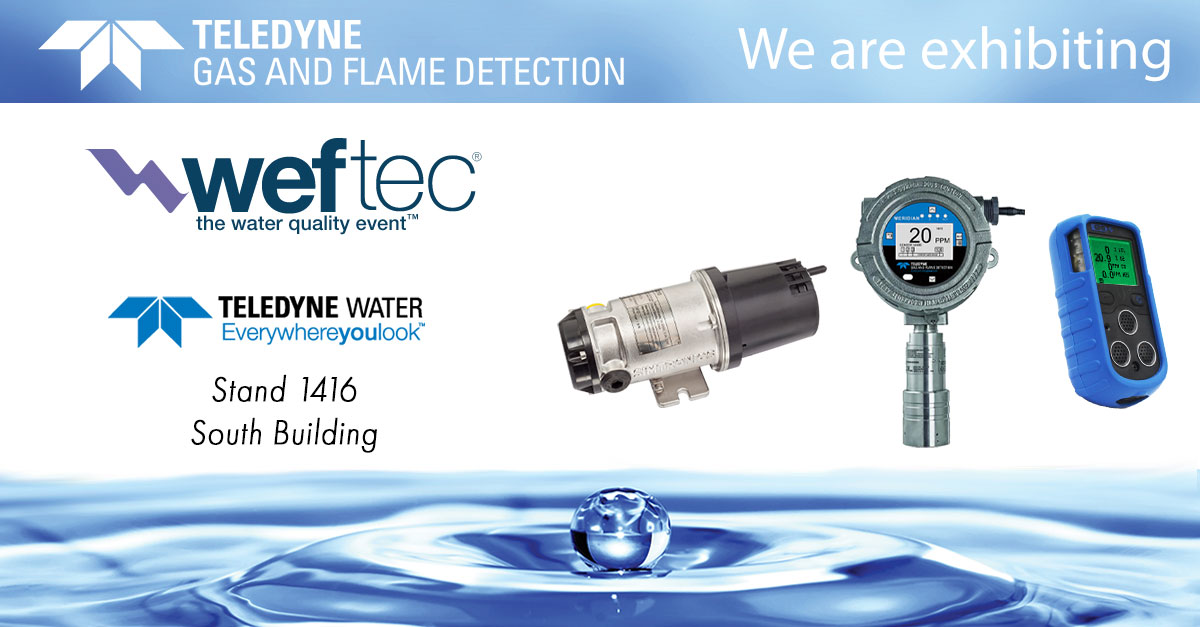 Teledyne gas and flame detection at Weftec 2023