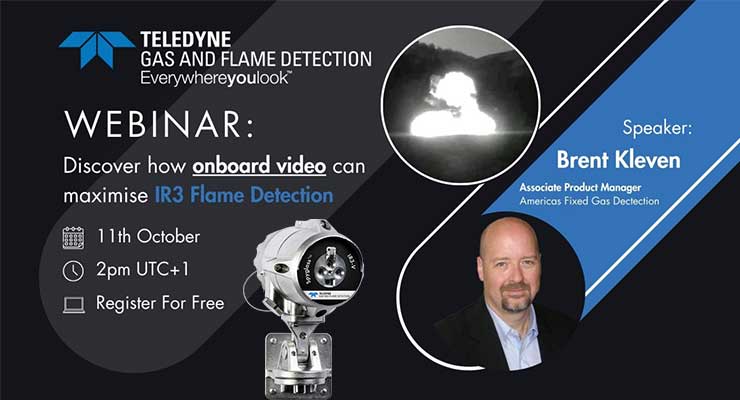 Free webinar banner with Brent Kleven picture and Spyglass flame detector
