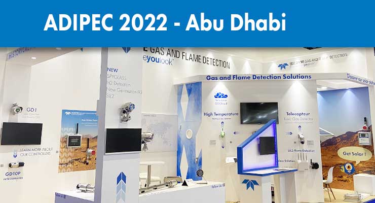 Teledyne Gas and Flame Detection booth on Adipec 2022